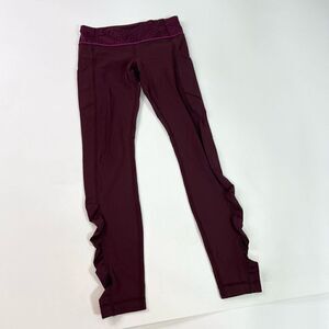 lululemon athletica Swift Speed Tight Leggings Womens 6 Burgundy Pink High Rise